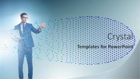  Presentation with data mining - Slides having concept-of-big-data background and a light blue colored foreground