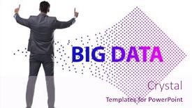  Presentation with data mining - Audience pleasing PPT layouts consisting of concept-of-big-data backdrop and a pink colored foreground