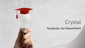  Presentation with education - PPT layouts having concept-of-business-education-mixed background and a light gray colored foreground