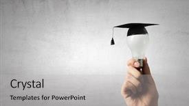  Presentation with education - Slides having concept of business education background and a light gray colored foreground