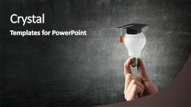  Presentation with education - Amazing slide deck having concept of business education backdrop and a  colored foreground