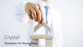  Presentation with human resources - Presentation featuring concept-of-business-hierarchy background and a sky blue colored foreground