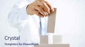  Presentation with human resources - Cool new presentation theme with concept of business hierarchy backdrop and a sky blue colored foreground