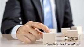  Presentation with human resources - Slides consisting of concept-of-business-hierarchy background and a coral colored foreground