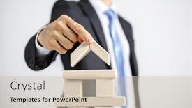  Presentation with human resources - Amazing slides having concept-of-business-hierarchy backdrop and a soft green colored foreground