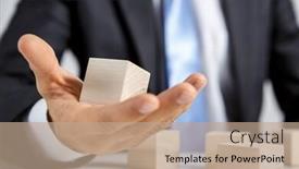  Presentation with human resources - Audience pleasing slides consisting of concept-of-business-hierarchy backdrop and a coral colored foreground