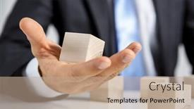  Presentation with human resources - Beautiful theme featuring concept-of-business-hierarchy backdrop and a coral colored foreground