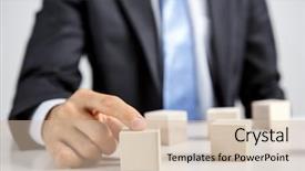  Presentation with resources - Cool new slides with concept of business hierarchy backdrop and a soft green colored foreground