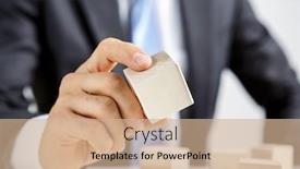  Presentation with human resources - Slides consisting of concept-of-business-hierarchy background and a coral colored foreground