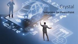  Presentation with insurance - Colorful slide deck enhanced with concept-of-buying-insurance-online backdrop and a light blue colored foreground