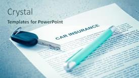  Presentation with eco friendly car concept - Amazing theme having concept-of-car-insurance-car backdrop and a sky blue colored foreground