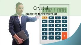  Presentation with loan car - Slide deck consisting of concept-of-car-loan background and a mint green colored foreground