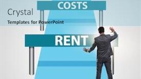  Presentation with challenge - PPT theme with concept-of-challenge-of-running background and a light blue colored foreground