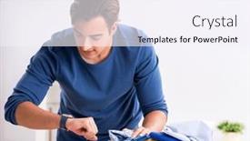  Presentation with charity - PPT theme consisting of concept-of-charity-with-donated background and a sky blue colored foreground