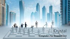  Presentation with chess - PPT theme featuring concept-of-chess-played background and a  colored foreground