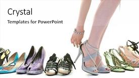  Presentation with choice - Theme having concept of choice and shopping background and a  colored foreground