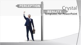  Presentation with perception - Slides having concept-of-choosing-perception background and a white colored foreground
