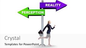  Presentation with perception - Presentation theme with concept-of-choosing-perception background and a white colored foreground