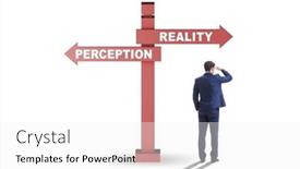  Presentation with perception - Slide deck enhanced with concept-of-choosing-perception background and a white colored foreground