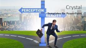  Presentation with perception - Presentation featuring concept-of-choosing-perception background and a light blue colored foreground