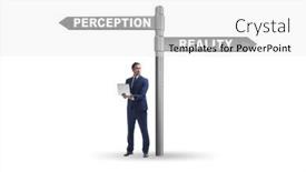  Presentation with perception - Theme with concept-of-choosing-perception background and a white colored foreground