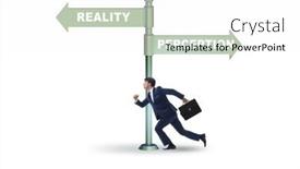  Presentation with perception - Presentation theme with concept-of-choosing-perception background and a white colored foreground