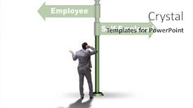  Presentation with self - PPT layouts with concept-of-choosing-self-employed background and a white colored foreground