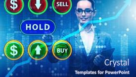  Presentation with commercial - Colorful slide deck enhanced with concept-of-commercial-choices-between backdrop and a navy blue colored foreground