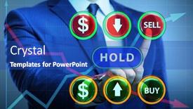  Presentation with commercial - Slide deck with concept-of-commercial-choices-between background and a cobalt blue colored foreground