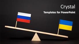  Presentation with ukraine - PPT layouts featuring concept-of-confrontation-between-ukraine background and a dark gray colored foreground