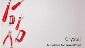  Presentation with diy - Theme enhanced with concept-of-construction-renovation background and a light gray colored foreground