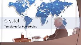  Presentation with law enforcement police dispatcher working - Amazing slide set having concept of consulting lawyer working backdrop and a light blue colored foreground