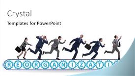  Presentation with conveyor belt - PPT theme featuring concept-of-conveyor-belt background and a white colored foreground