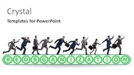  Presentation with conveyor belt - Slide set consisting of concept-of-conveyor-belt background and a white colored foreground