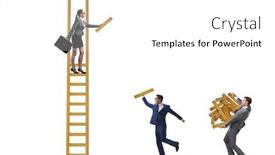  Presentation with concept - PPT theme featuring concept-of-cooperation-in-business background and a white colored foreground