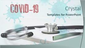  Presentation with 2019 - Presentation having concept-of-covid-19-coronavirus background and a sky blue colored foreground