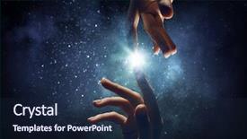  Presentation with creation - Presentation having concept of creation and interaction background and a navy blue colored foreground