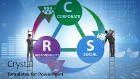  Presentation with social responsibility corporate - Audience pleasing slide deck consisting of concept-of-csr-corporate-social backdrop and a light blue colored foreground