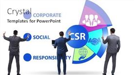  Presentation with social responsibility - Audience pleasing slide deck consisting of concept-of-csr-corporate-social backdrop and a white colored foreground