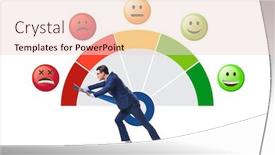  Presentation with customer satisfaction - PPT layouts having concept-of-customer-satisfaction background and a lemonade colored foreground