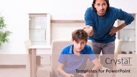  Presentation with children - Amazing theme having concept-of-dangerous-habits backdrop and a soft green colored foreground