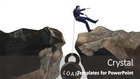  Presentation with concept - Amazing presentation theme having concept-of-debt-and-load backdrop and a dark gray colored foreground