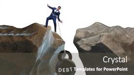  Presentation with concept - Presentation featuring concept-of-debt-and-load background and a dark gray colored foreground