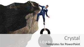  Presentation with civil society concept - Audience pleasing slide deck consisting of concept-of-debt-and-load backdrop and a white colored foreground