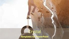  Presentation with concept - Presentation theme featuring concept-of-debt-and-load background and a coral colored foreground