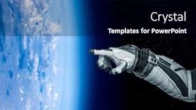  Presentation with exploration - PPT theme enhanced with concept-of-deep-space-exploration background and a black colored foreground