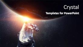  Presentation with exploration - Slides having concept-of-deep-space-exploration background and a black colored foreground