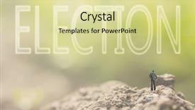  Presentation with democracy - Presentation enhanced with concept-of-democracy background and a blonde colored foreground