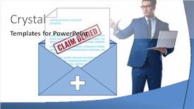  Presentation with insurance - Theme with concept-of-denying-medical-insurance background and a white colored foreground