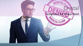  Presentation with insurance - Presentation theme featuring concept-of-denying-medical-insurance background and a  colored foreground